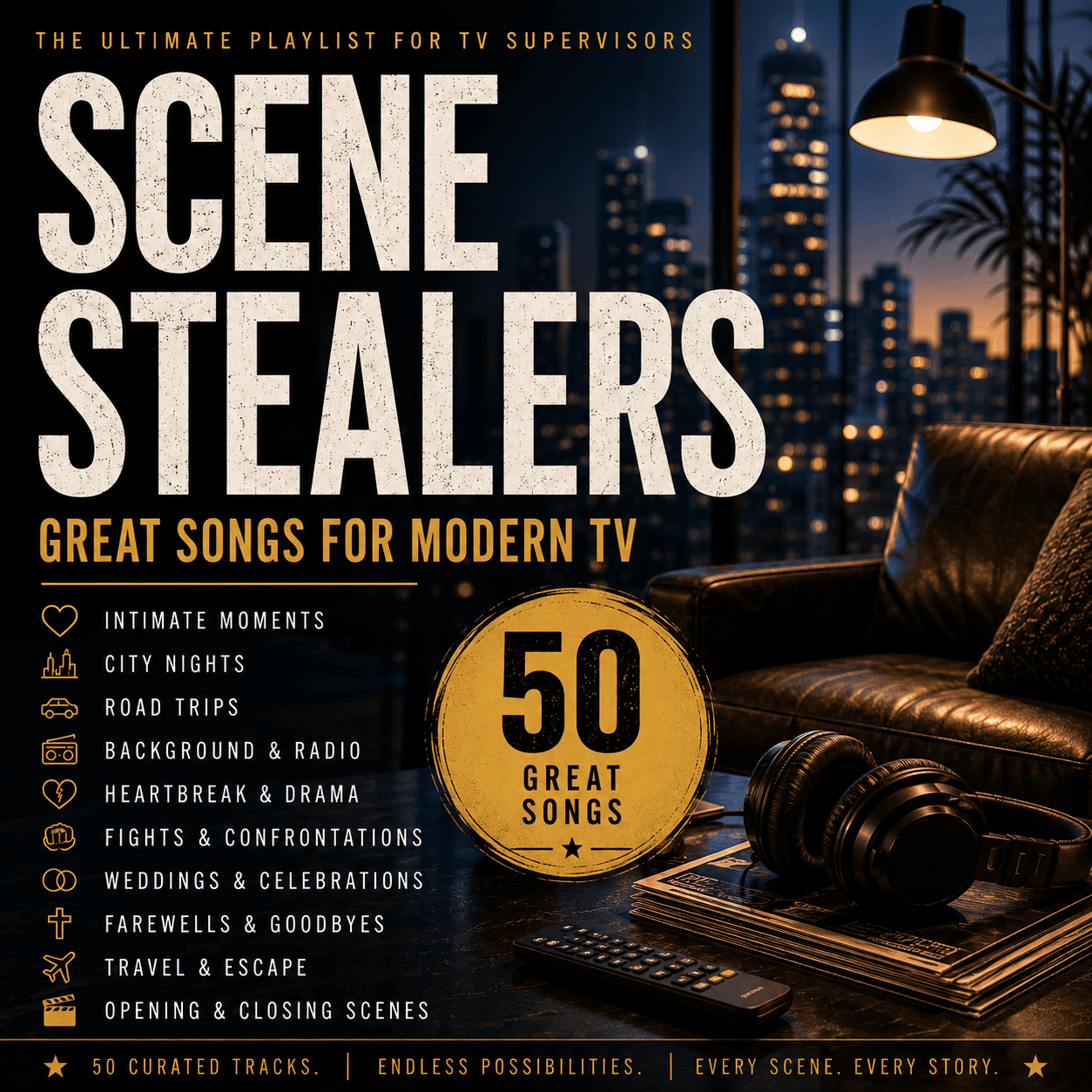 Scene Stealers — 50 Great Songs for Modern TV playlist for music supervisors